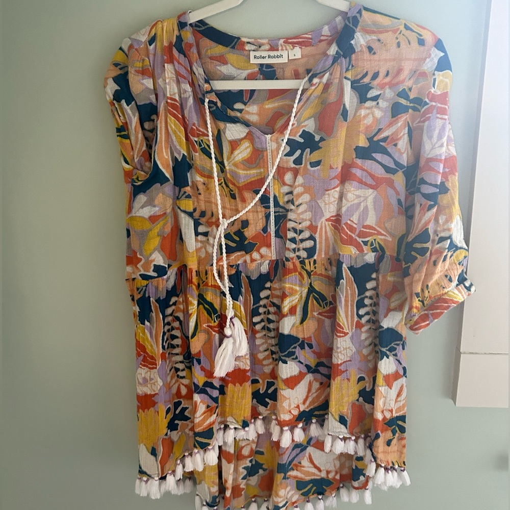 Roller rabbit oversized cover up